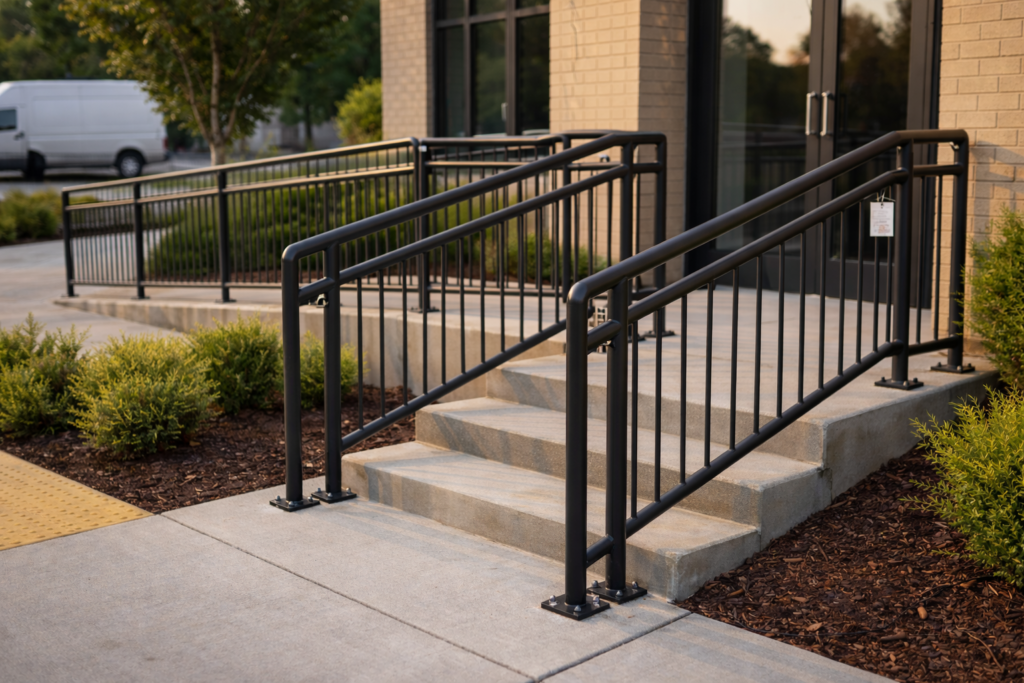 ramp metal railing