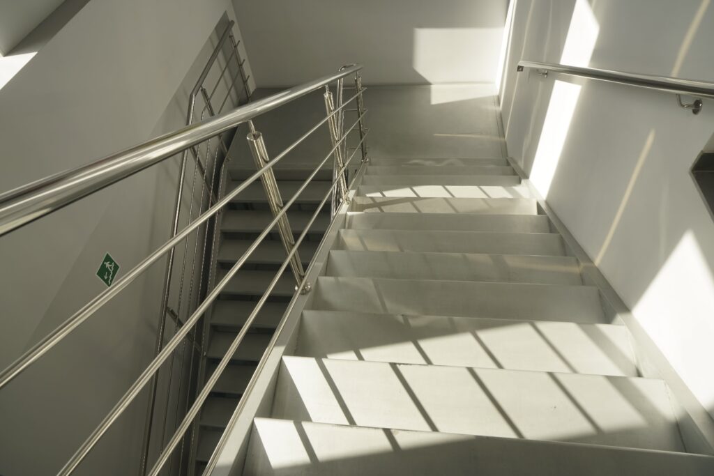 stainless staircase